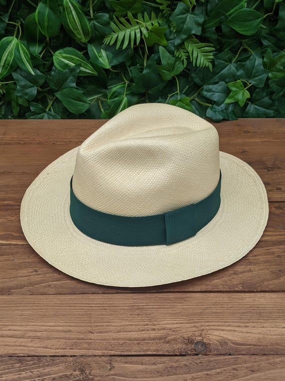 Greenpacha Handwoven Toquilla Straw Panama Hat Fedora Cream Size Small Ecuador Toquilla Straw Panama Hat Ecuador Handwoven - Fedora Style  main image 2