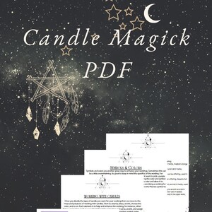 Candle Magick PDF * Book of Shadows pages!