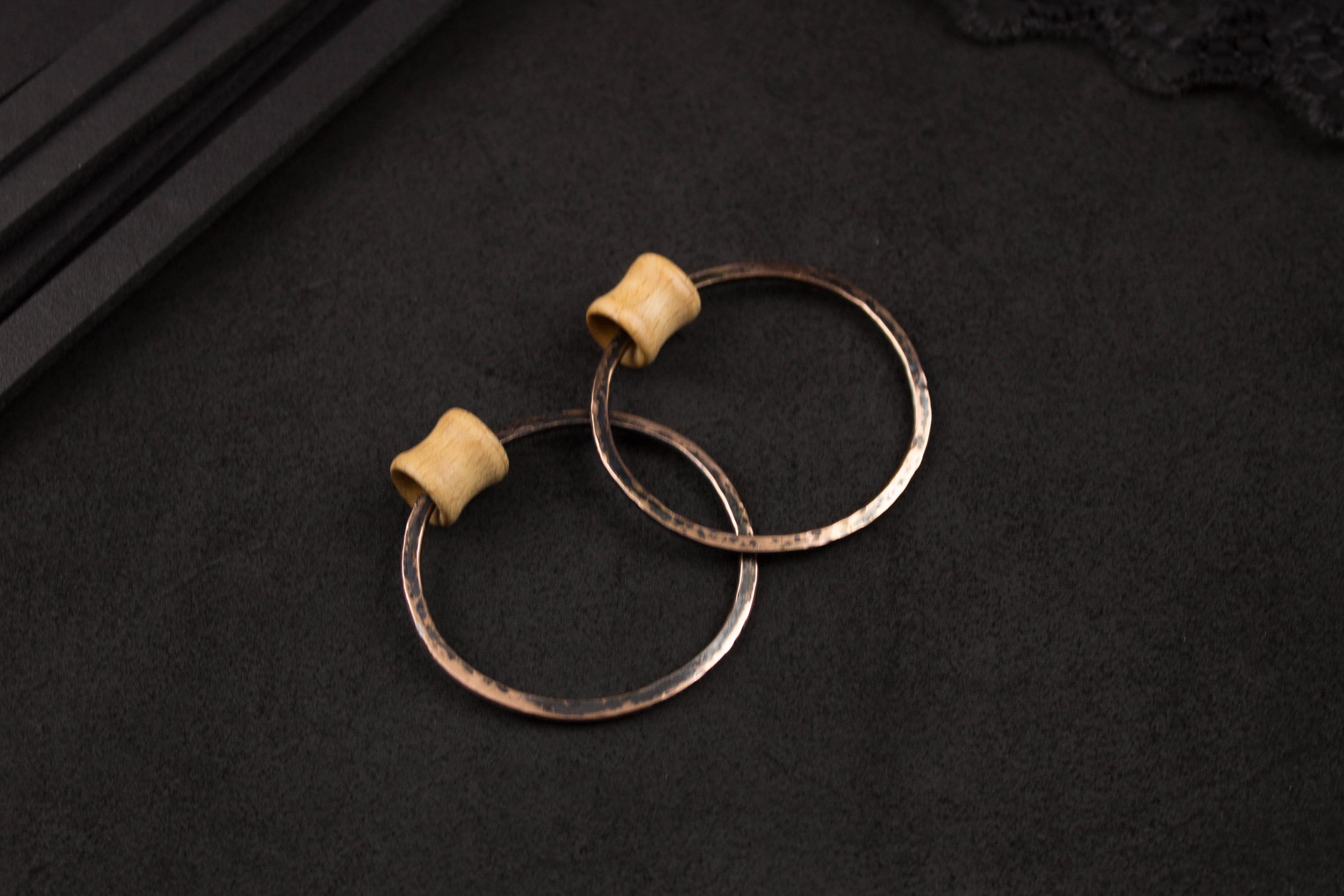 Ear hangers hoop tunnels Ear weights hoops wooden plugs and Etsy