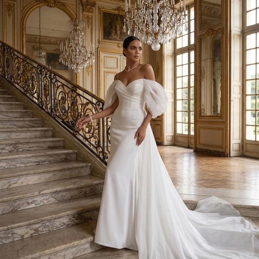 Mermaid Wedding Dress No Train - Etsy