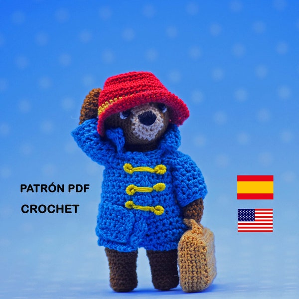 Paddington ESP-ENG Pattern, Amigurumi Patterns, Amigurumi Patterns, PDf Pattern, amigurumi crochet, crochet, crochet, amigurumi, PDF