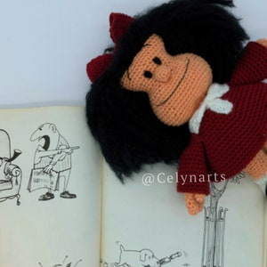 Patrón Mafalda, Patrones de amigurumis, Amigurumi Patterns, Patrón PDf, crochet amigurumi, crochet , ganchillo, amigurumi, PDF imagen 5