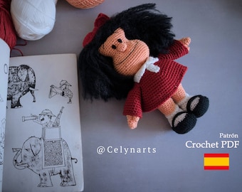 Patrón Mafalda, Patrones de amigurumis, Amigurumi Patterns, Patrón PDf, crochet amigurumi, crochet , ganchillo, amigurumi, PDF