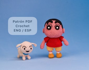 Patrón Shinchan ESP - ENG/ Amigurumis / Crochet /Ganchillo / PDF Pattern