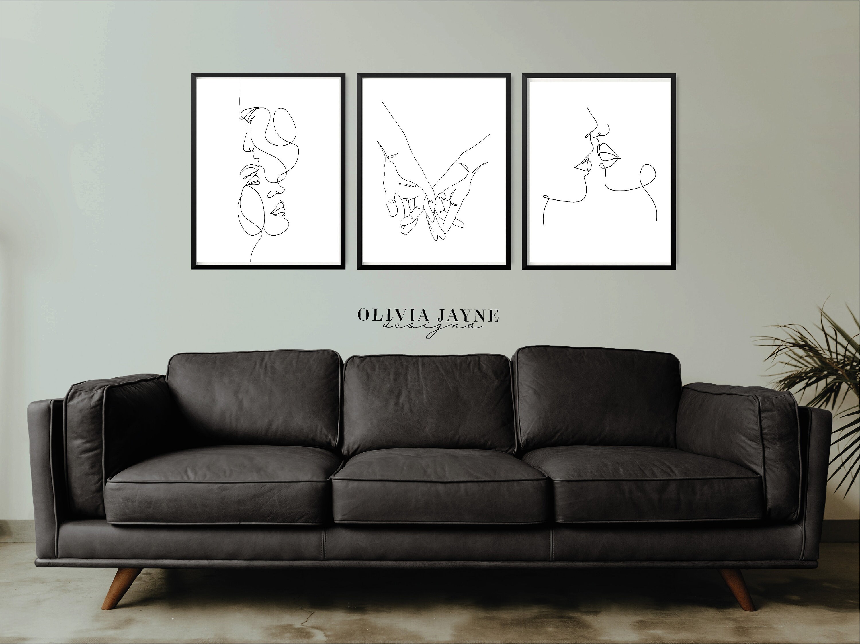 Set of 3 Line Art Prints Home Prints Human Line Art Prints Etsy Ireland