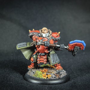 Warcaster, Warmachine, Hordes, Fantasy, SciFi, Wargaming, Dungeons and Dragons, Tabletop games, Axe, Red, Khador, rpg, miniature