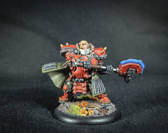 Warcaster, Warmachine, Hordes, Fantasy, SciFi, Wargaming, Dungeons and Dragons, Tabletop games, Axe, Red, Khador, rpg, miniature