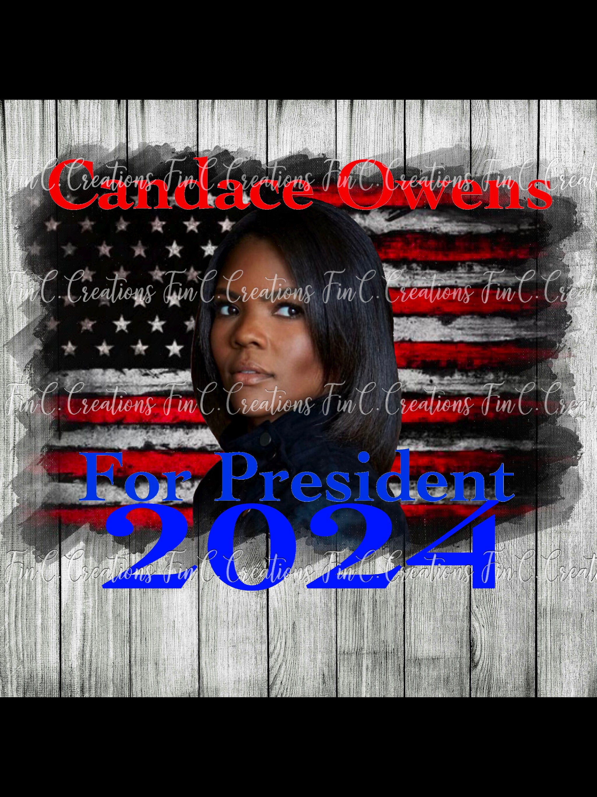 Candace Owens for president 2024 digital design PNG Etsy
