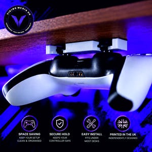PS5/XBOX Under desk controller mount