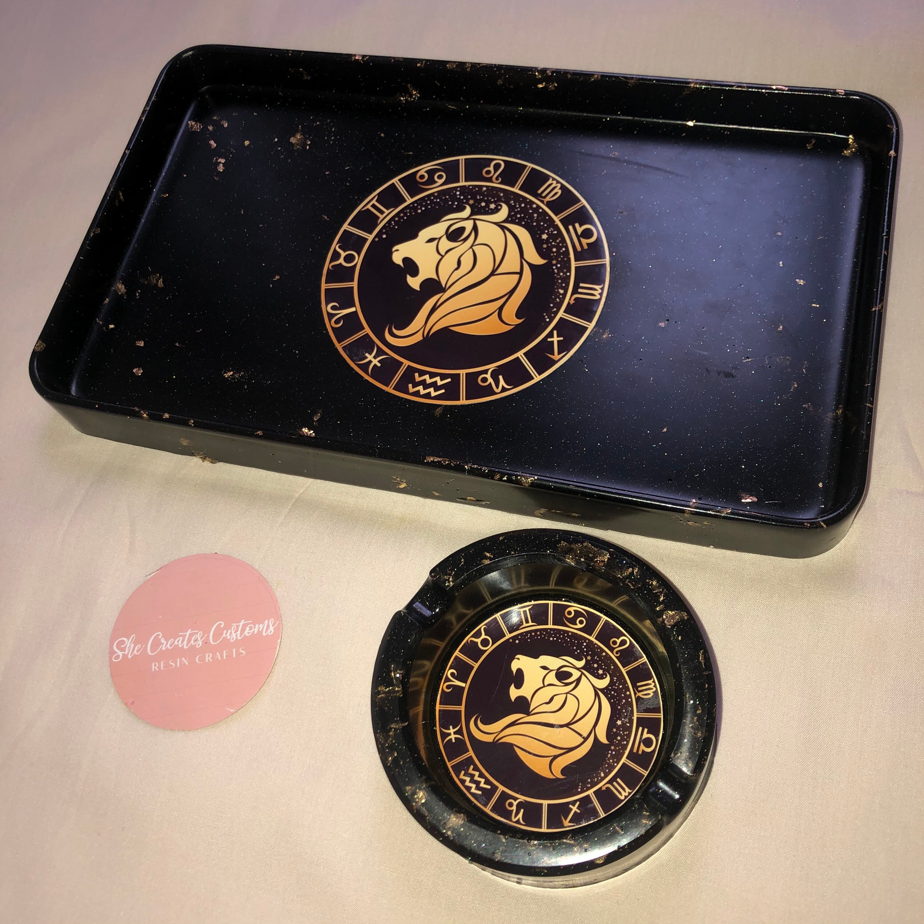 Zodiac ashtray set Etsy