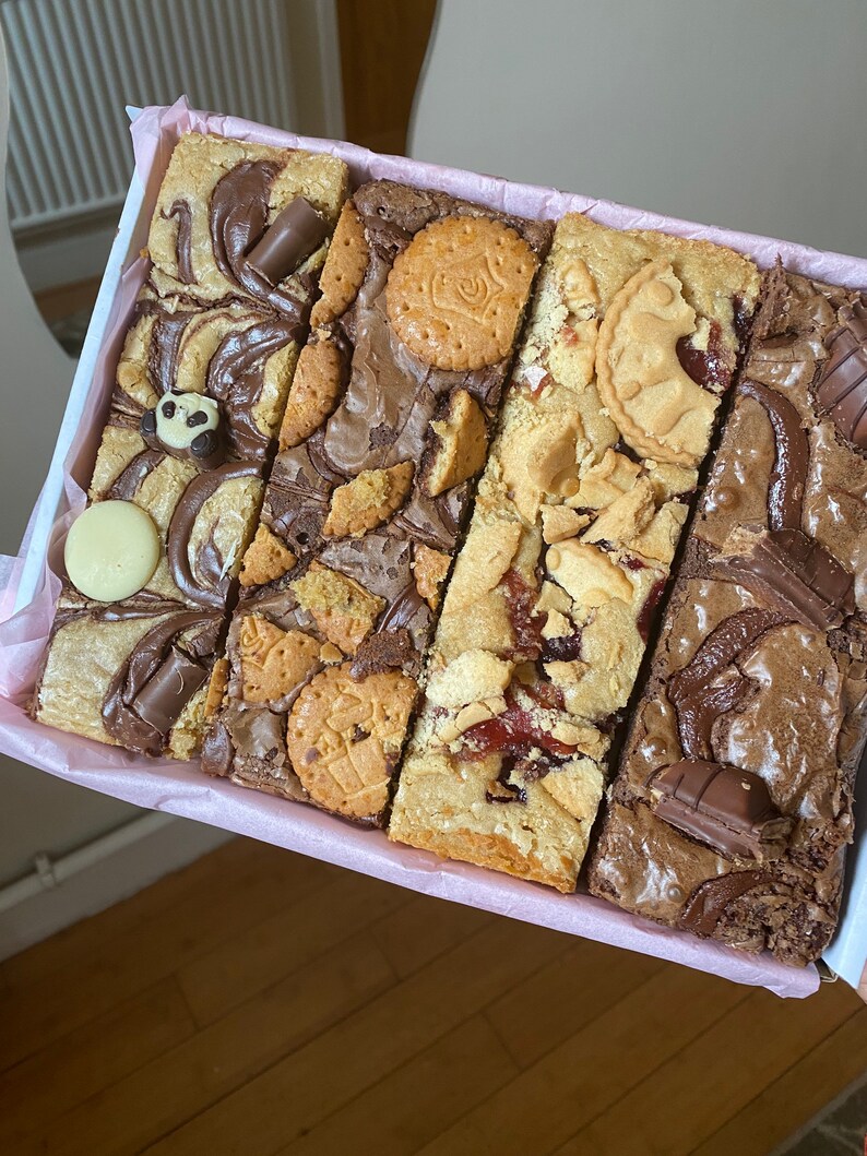 Letterbox Postal Gift Brownie Or/and Blondie Selection Edible Etsy UK