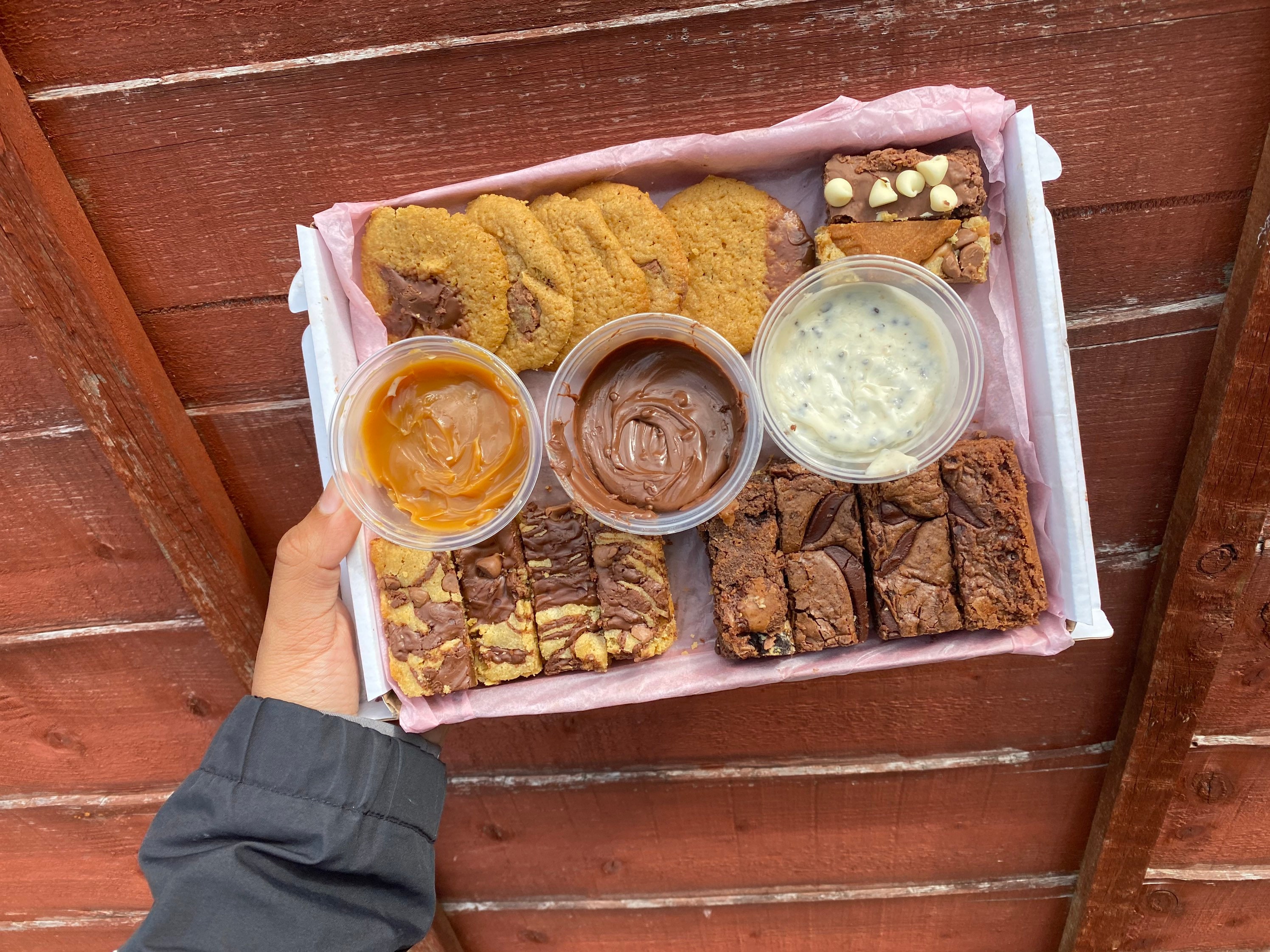 Dipping Box Brownies/blondies/cookies Postal Edible Letterbox Etsy