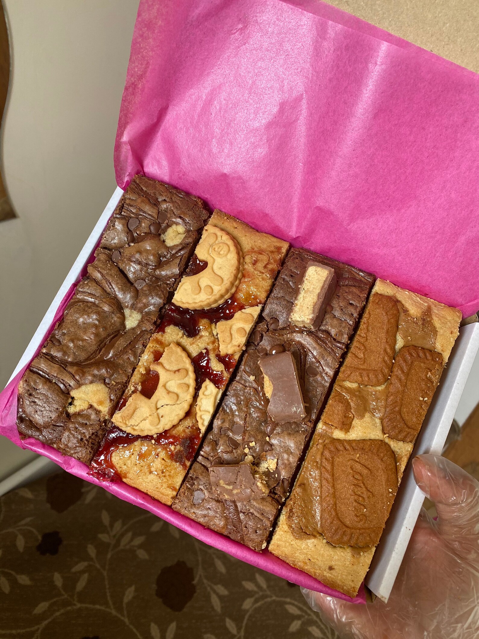 Letterbox Postal Gift Brownie Or/and Blondie Selection Edible Etsy UK