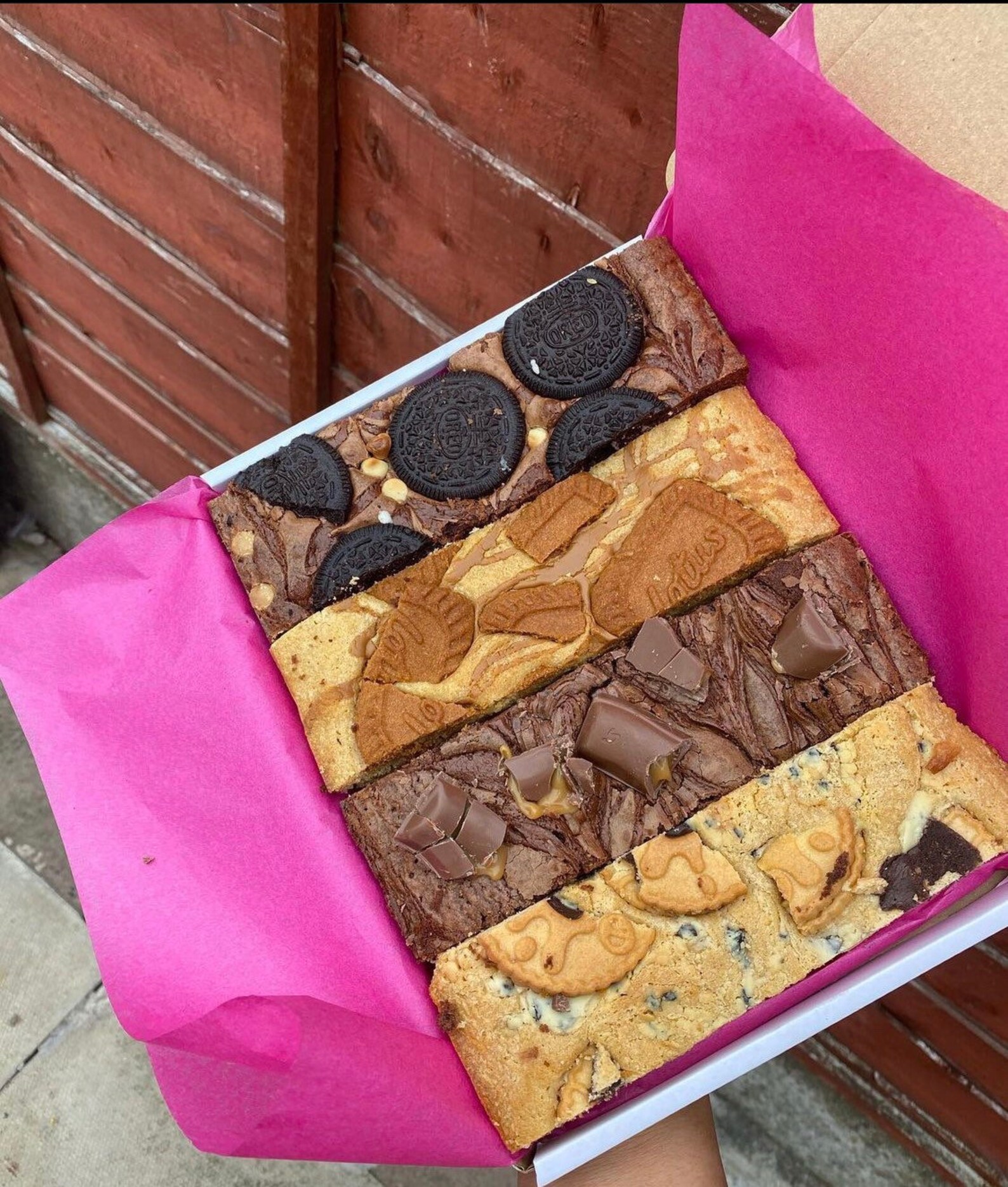 Letterbox Postal Brownies and Blondies Selection Fudgy Etsy UK