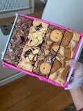 Letterbox postal gift brownies blondies treats gift edible box- Fudgy Chocolate  gift for him her friend family- personalised