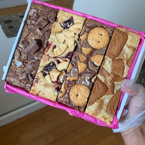 Letterbox Brownie/blondie Box Gift Box Vegetarian Etsy UK