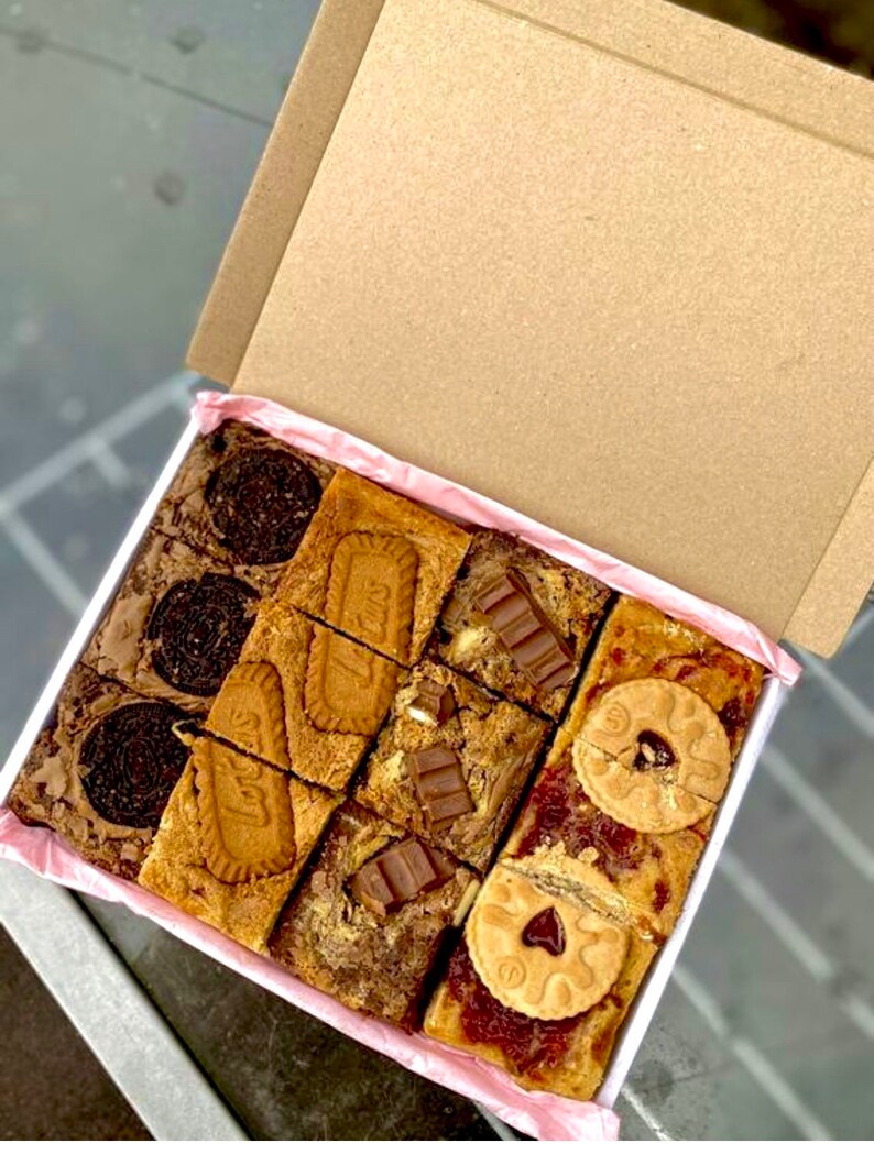 Letterbox Postal Gift Brownie Or/and Blondie Selection Edible Etsy UK