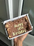 Personalised Brownies & Blondies Letterbox Gift Box- customisable chocolate slab