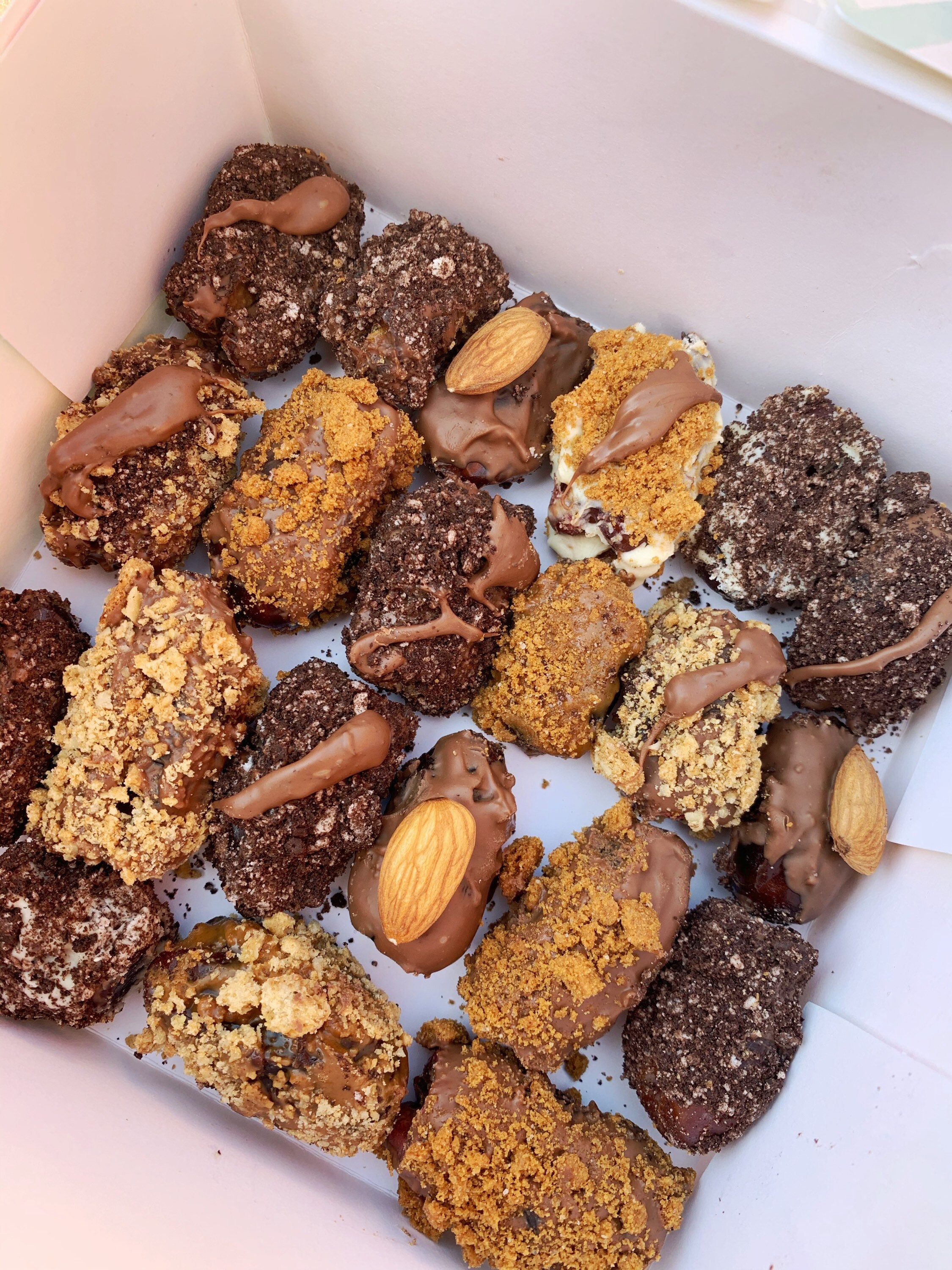 20 various flavour chocolate covered dates Etsy