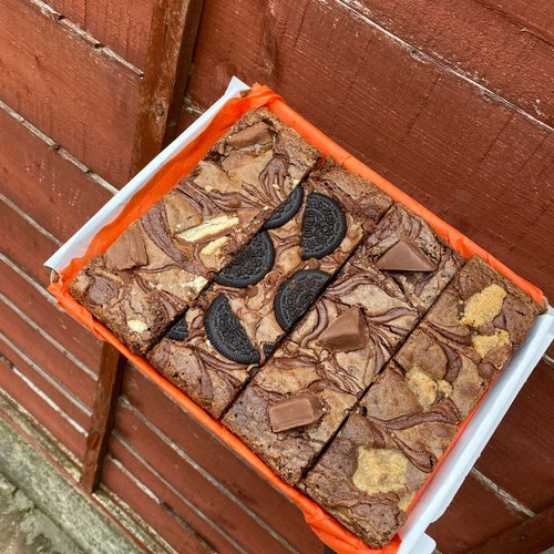 Letterbox Postal Gift Brownies and Blondies Selection Edible Etsy UK