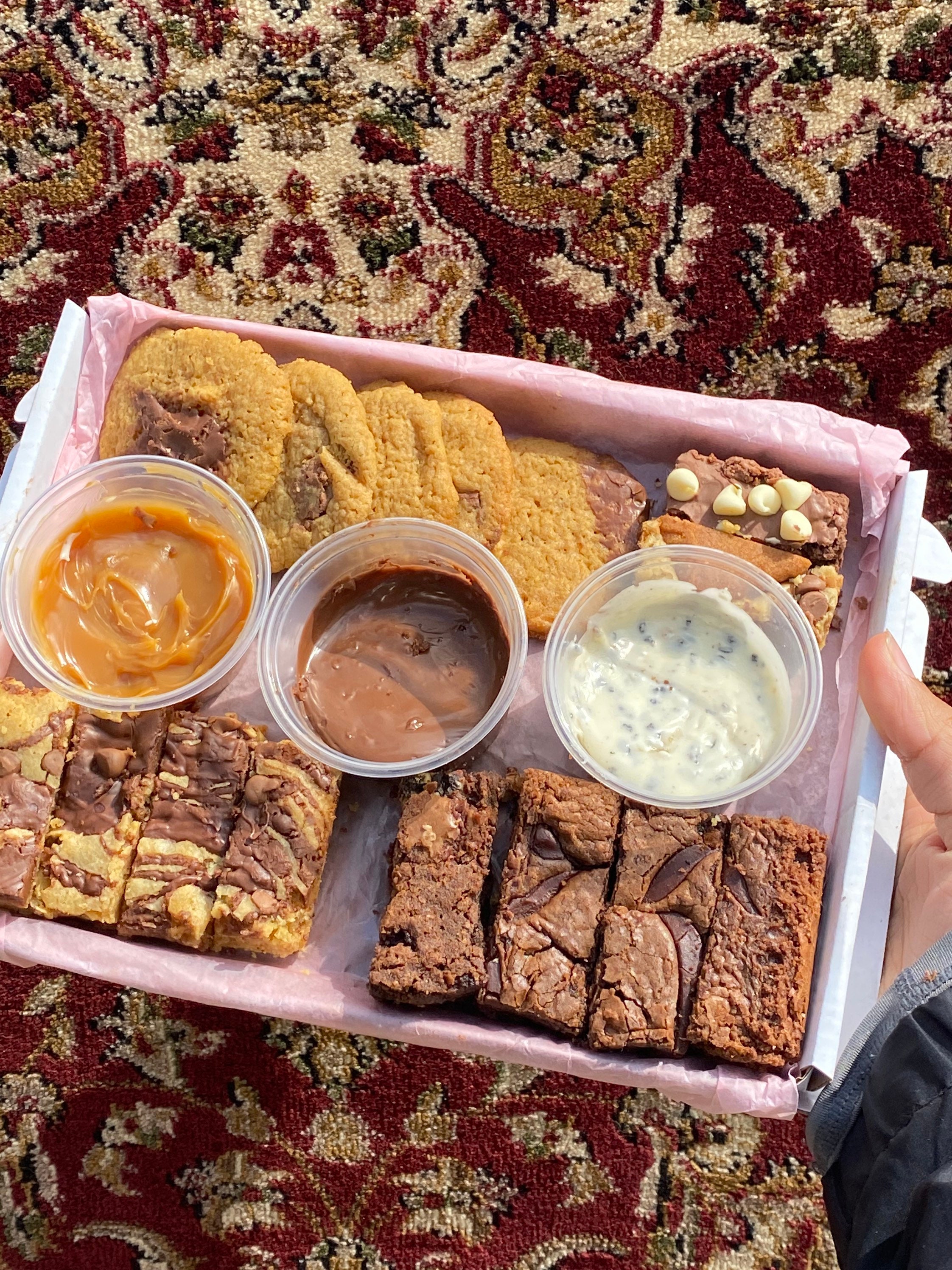 Dipping Box Brownies/blondies/cookies Postal Edible Letterbox Etsy