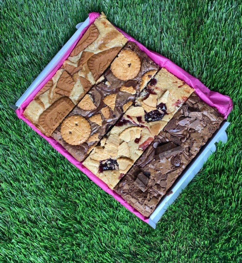 Letterbox Postal Gift Brownie Or/and Blondie Selection Edible Etsy UK