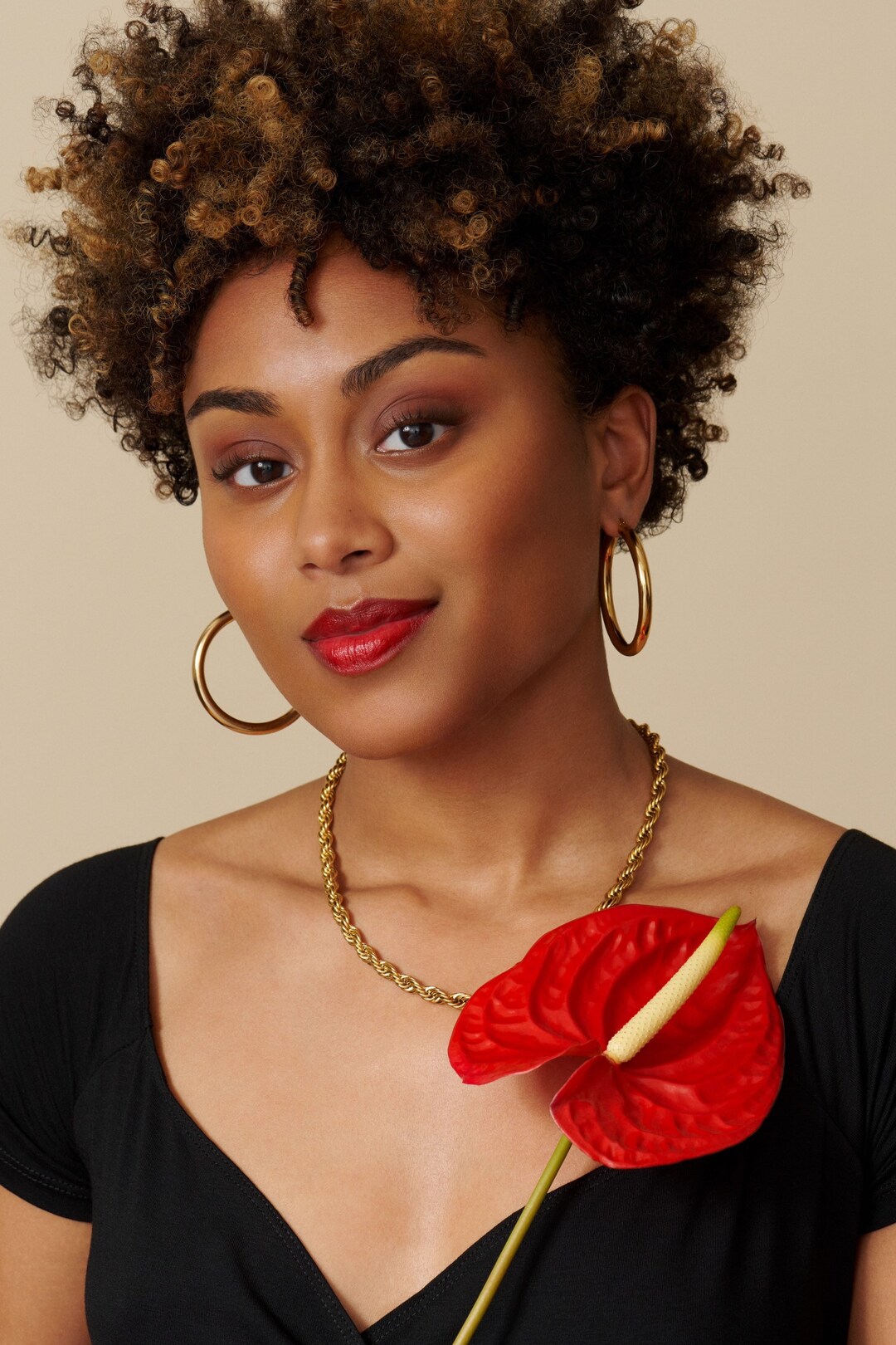 Gold Hoop Earrings - Gold Plated Hoop Earrings - Gold Earrings - Fashion Hoops - Chunky Hoops ...