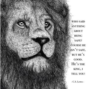Aslan - Stampa artistica di C. S. Lewis