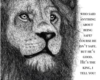 Aslan - C. S. Lewis Art Print