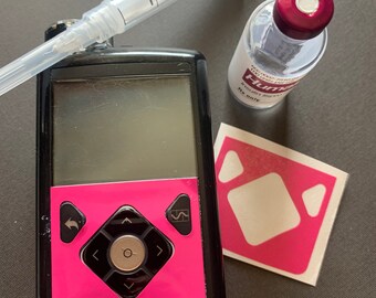 Solid Pink Medtronic Pump Decal Sticker