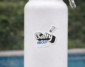 Adesivo per diabete "Salty About My Sugars" / Divertente adesivo in vinile per diabete di tipo 1