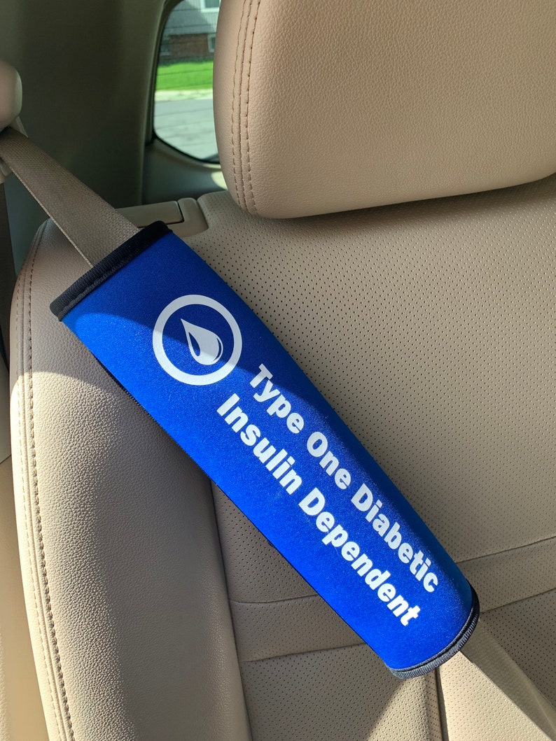 Royal Blue T1D Seatbelt Cover Medical Alert Type One Etsy