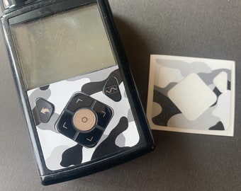 B&W Camo Medtronic  Pump Decal Sticker