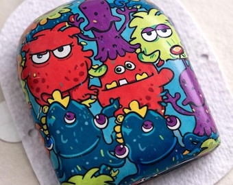 Little Monsters Omnipod Decal | Colorful Monster Insulin Pump Sticker | Fits All Omnipod Devices | Discontinued Print