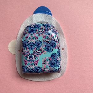 Blue Succulent Omnipod Decal