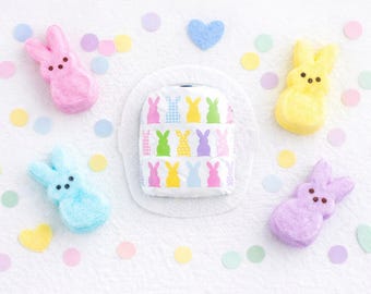 Bunny Parade Omnipod Decal | Colorful Spring Bunny Insulin Pump Sticker