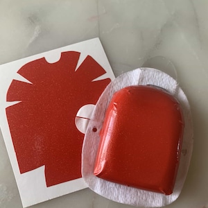 Red Shimmer Omnipod Decal