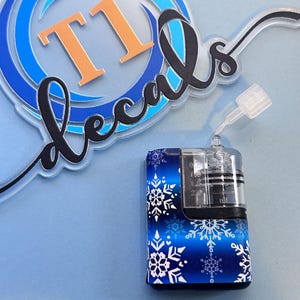 Blue Snowflake Tandem Mobi Decal