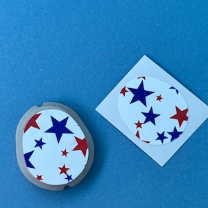 Patriotic Stars Dexcom G7 Decal Sticker