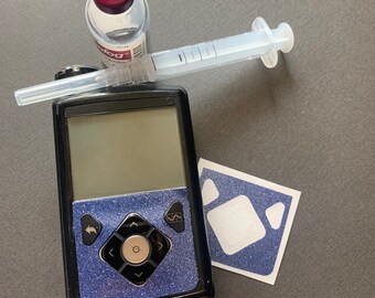 Periwinkle Shimmer Medtronic Pump Decal Sticker