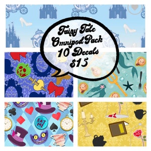 Fairy Tale 10 Pack -  Omnipod Decal Stickers