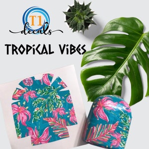 Tropical Vibes Omnipod Decal