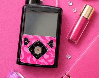 Pink Cheetah Medtronic Insulin Pump Decal | Waterproof Sticker