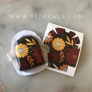 Autumn Flowers Omnipod Decal