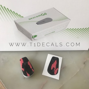 Pink Camo Dexcom G6 Decal