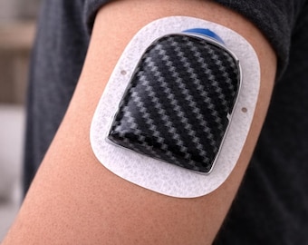 Carbon Fiber Omnipod Decal | Discontinued Insulin Pump Sticker