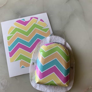 Spring Chevron Omnipod Decal