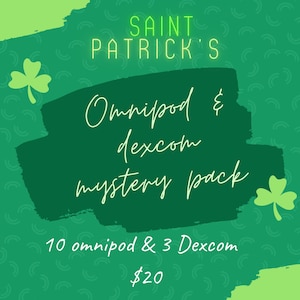 Saint Patrick’s Day Omnipod  Dexcom Decal Monthly Mystery Pack