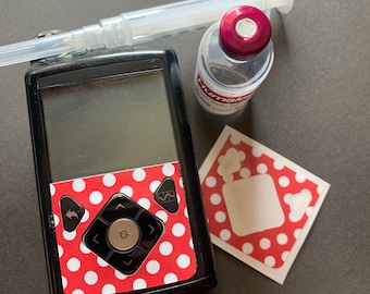 Red Polka Dot  Medtronic Pump Decal Sticker