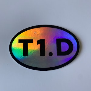 T1.D  Holographic Diabetes Sticker